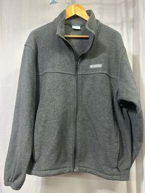 Columbia Steens Mountain Full Zip Fleece Jacket Charcoal Grey XXL